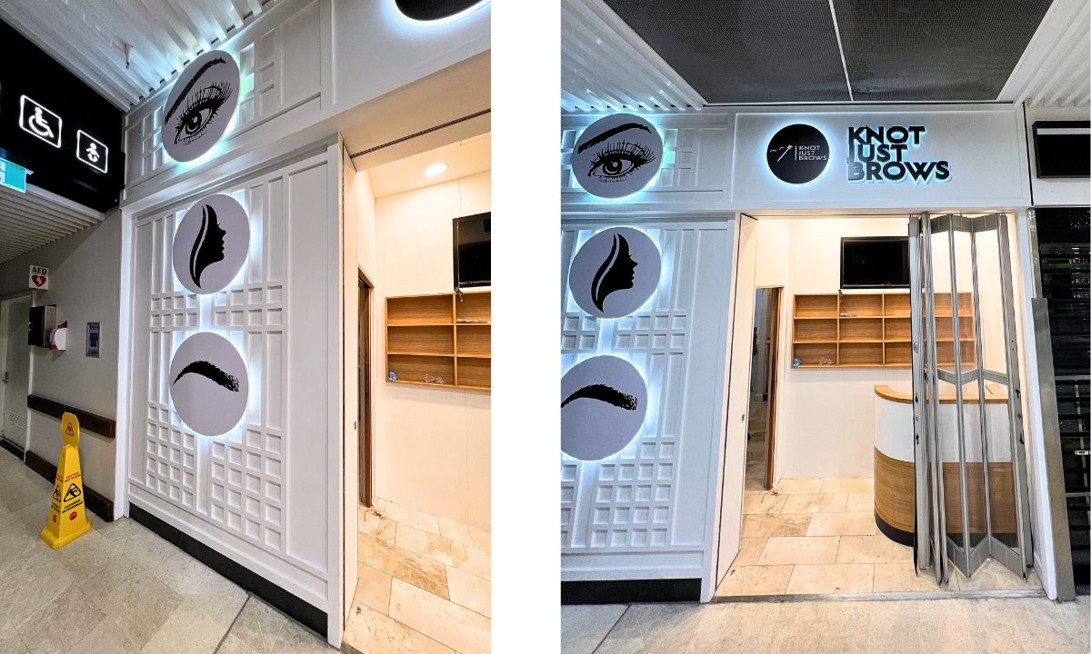 Shop Fit-Out and Signage for Knot Just Brows